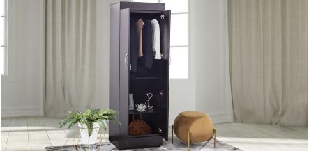 Closet 2 Entrepaños Y 1 Colgador De Ropa Manhattan Café
