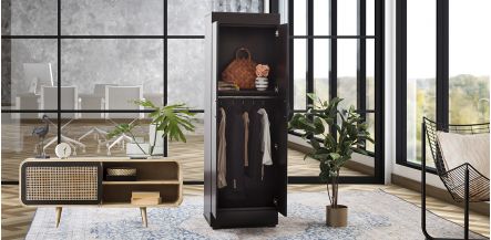 Closet Doble Colgador De Ropa Manhattan Café