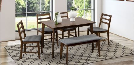 Comedor Australia Gris 6 Piezas