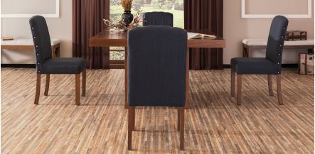 Comedor Mika con 4 Sillas Azul