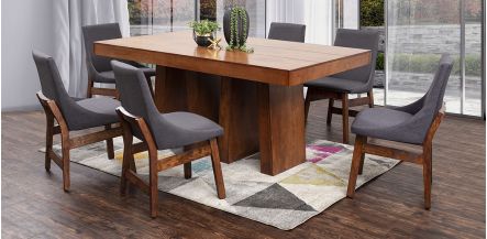 Comedor Odette Gris 7 Piezas