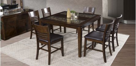 Comedor Alto Manila Acacia 7 Piezas