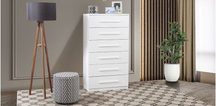 Cómoda Con 6 Cajones Zoe Life Blanco