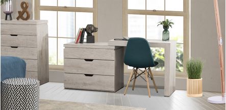 Cómoda Con Escritorio Haití Blanco