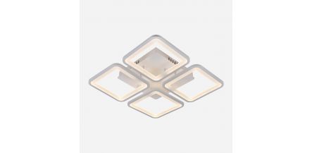 Lampara De Techo Led Quatri Aluminio Blanco