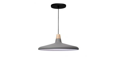 Lámpara de Techo Oleg Metal Gris Claro