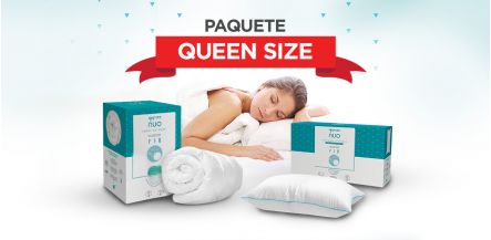 Paquete Sognare Nuo Almohada + Cubre Colchón Queen Size