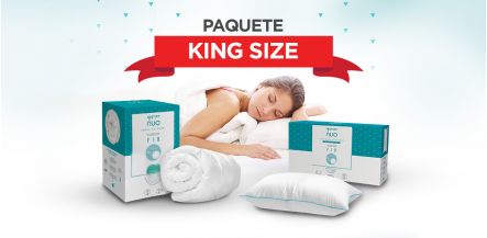 Paquete Sognare Nuo Almohada + Cubre Colchón King Size