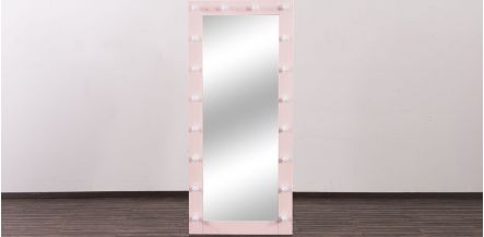 Espejo Vestidor Con Focos Sweet Vanity Rosa