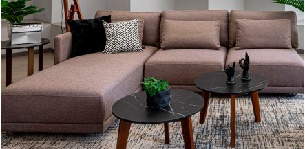 Sofá Cama Modular Izquierdo Tekno Café