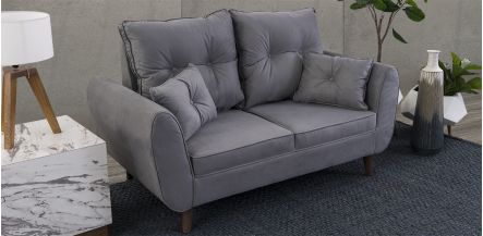 Sofá 2 Plazas Aria Soft Gris Oxford