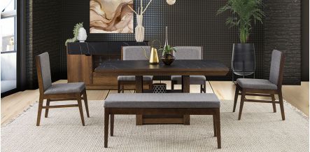 Comedor Leiden Negro 6 Pzs