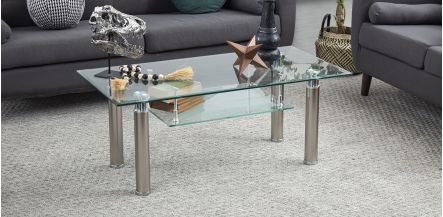 Mesa De Centro Rectangular Enkel II Plata 