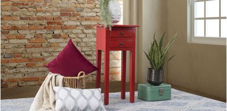 Mesa Ocasional Popurri Rojo