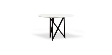 Mesa Comedor Redonda 120 Cm Nápoles Blanco