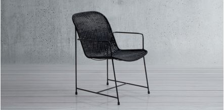Silla Bahia Mimbre Negro