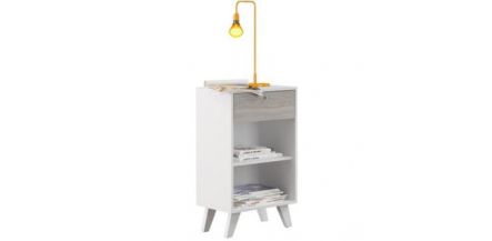 Mesa Lateral Detroit Multimoveis Blanco