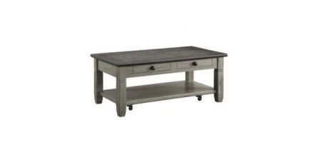 Mesa de Centro Rectangular Granby  Gris