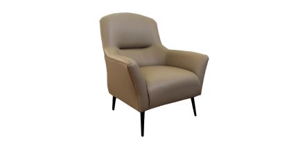 Sillón de Piel Minik Beige