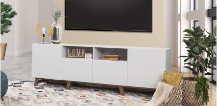 Mueble de TV 180 Cm Quebec Life Gris La tienda online mas grande de muebles