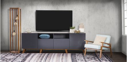 Mueble de T.V Quebec Life Gris 240 cms