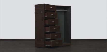 Ropero Maleta Bamberg Moka Cognac