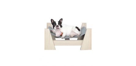 Cama Flotante Para Mascotas Keira Madera Gris