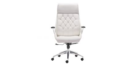 Silla De Oficina Boutique Metal Blanco