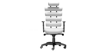 Silla De Oficina Unico Metal Blanco