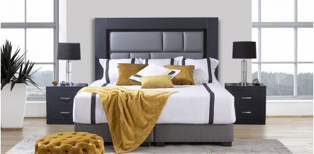 Recámara King Size Bali Gris 3 Piezas