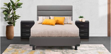 Cama Individual Londres  Gris