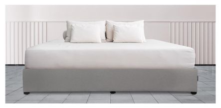 Base De Cama King Size Kuant  Gris