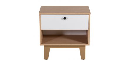Buró Bright Encino Blanco 60 cm