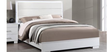 Cama Queen Size Nivia-White  Blanco