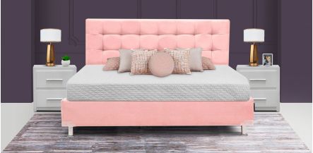 Cama Queen Size Catania  Rosa