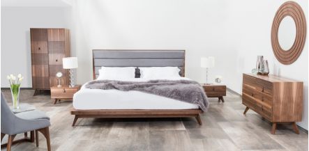 Cama Queen Size Allegra Steel