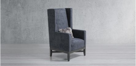 Sillón Amsterdam Pata Chocolate Iron Blue 