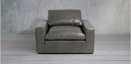 Sillón de Piel Deacon Chocolate Piel