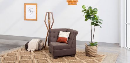 Sillón Esquinero Albany Chocolate