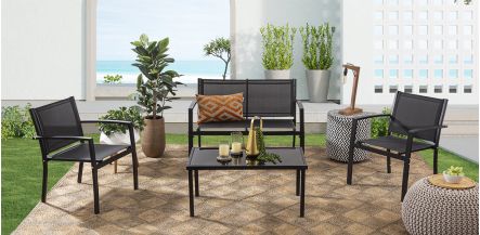 Sala de Jardin Hawai Negro