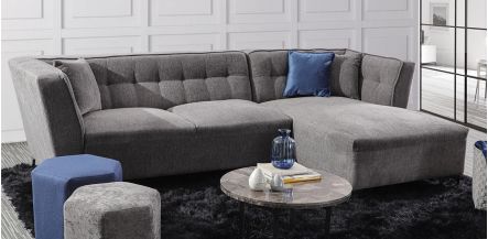 Sala Modular Derecha Antonella Caterpillar Gris 