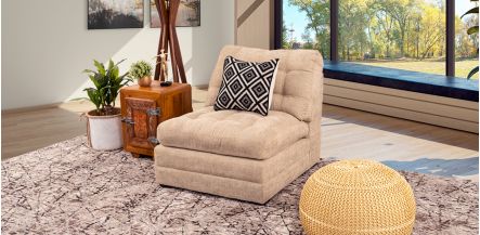 Sillón Sin Brazos Morrison Beige 