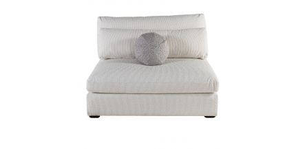 Sillón Central Sin Brazos Milan Wasaby Bucle Hueso