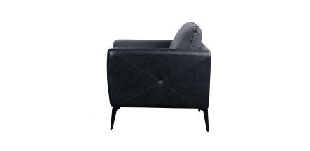 Sillón Harun P.U Leather Gris