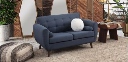 Sofá 2 Plazas Monet Azul Navy