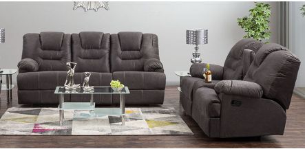 Sala Reclinable Malibu New Gris