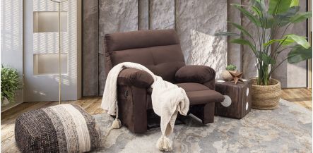 Sillón Reclinable Praga New Chocolate