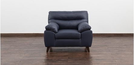Sillón Piel Match Bolton Azul