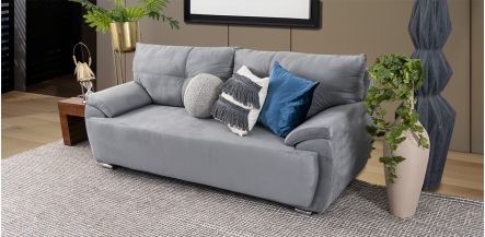 Sofá 3 Plazas Cartagena Soft Gris Oxford