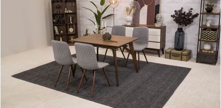  Comedor Brunei Con Sillas Tiara Gris